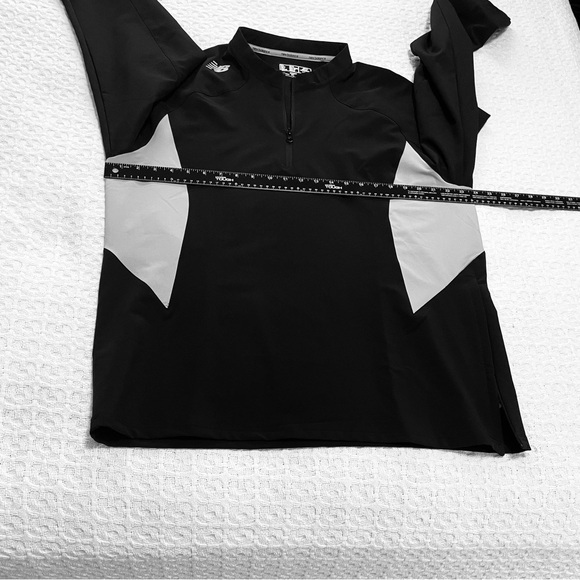 New Balance Black and Gray Half-Zip Jacket~ Size Large ~ Great Casual - Picture 5 of 10